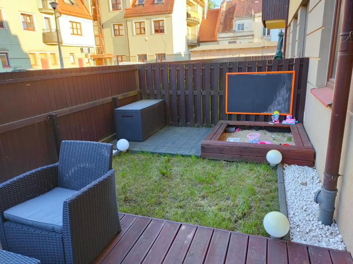 Apartament Rodzinny Z Ogrodkiem W Centrum Gizycka Giżycko Exterior foto